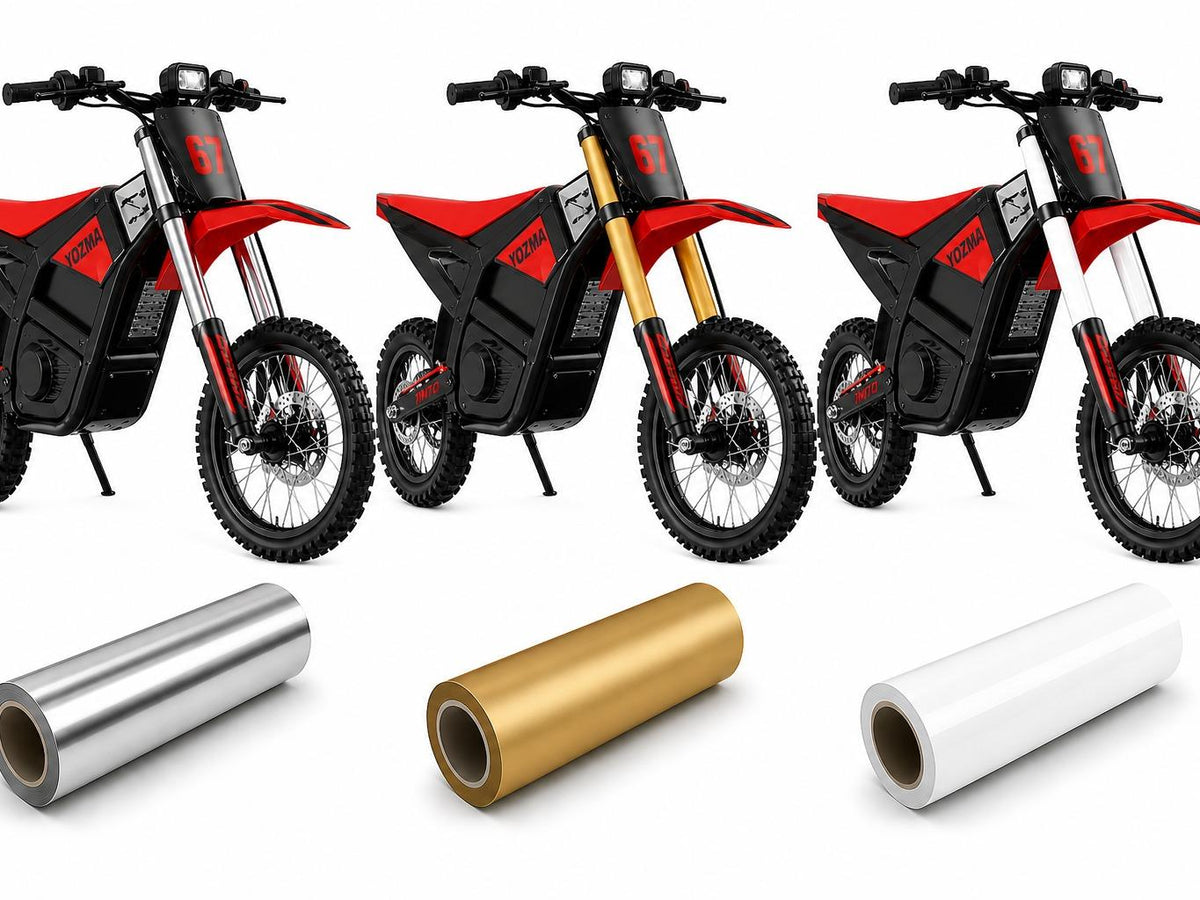 2026 Yozma IN 10 Pre-Cut Fork Wrap Precise Fit Vinyl for Yozma IN 10 Front Forks Easy Application