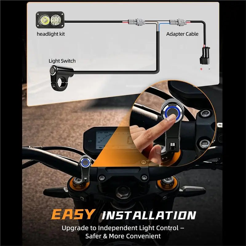 Baja Light and Switch for Surron LBX and Talaria Sting MX4 MX5